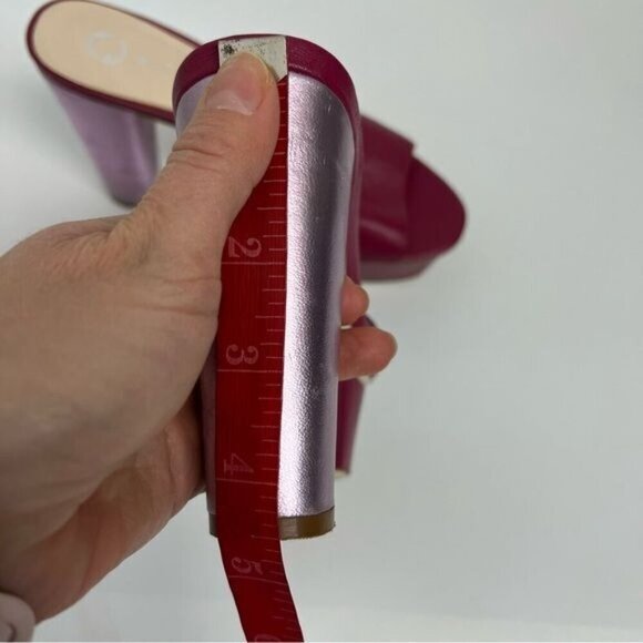 ALTERRE Malbec Metallic Platform heels Sz 6 - Picture 4 of 10